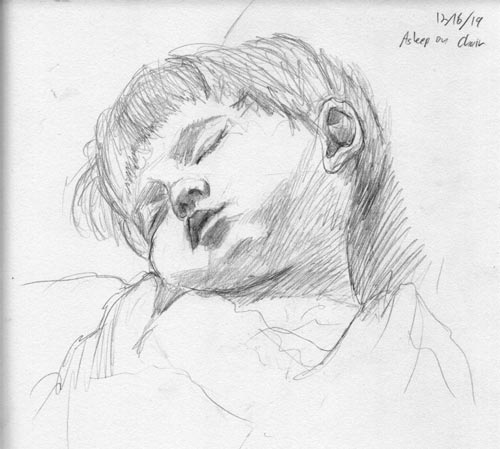 Quick Sketchbook Idea-Sleeping Children - My Sketch Journal