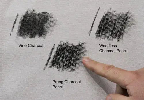 charcoal drawing on canvas board | Preparatory Sketches: 