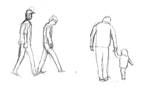 How to quickly Sketch People without them Noticing