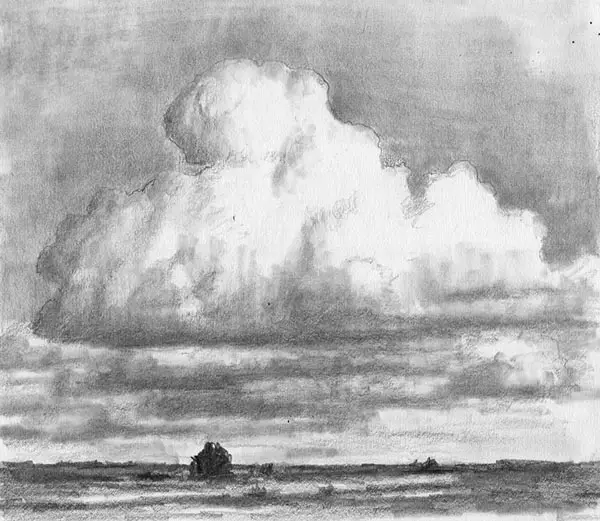 Storm Cloud Pencil Drawings