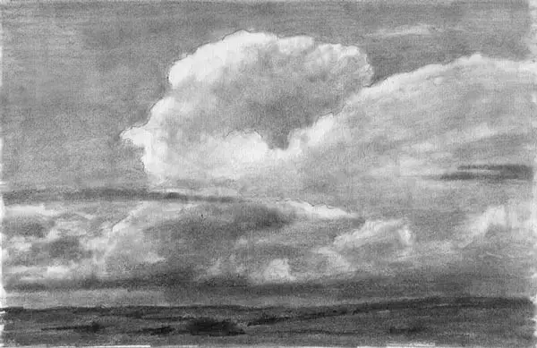 How To Draw A Landscape With Clouds For Beginners Narrated Pencil Drawing   YouTube